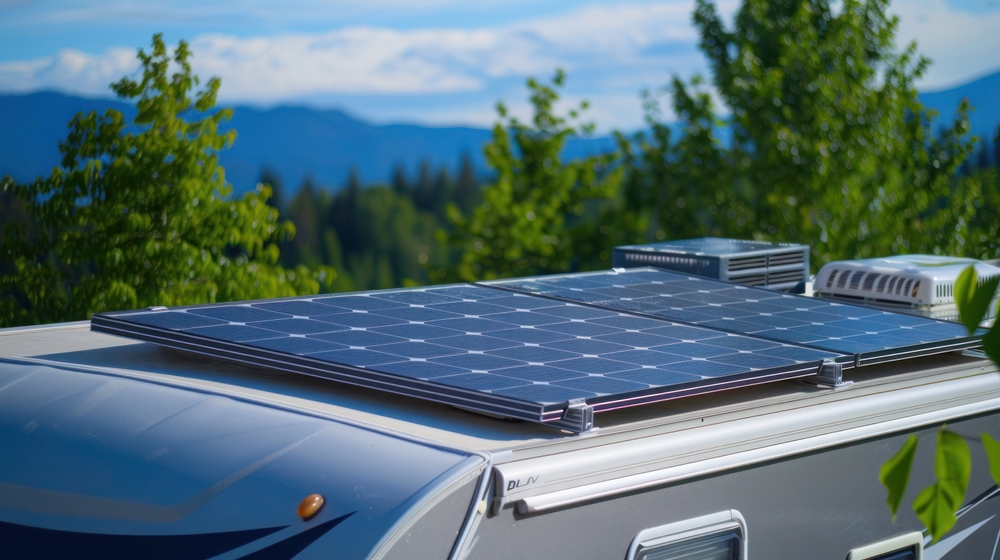 RV solar installation, RV solar panels, RV electrical service